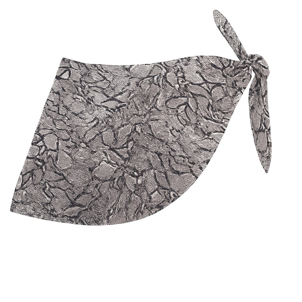 Good American Snakeskin Print beach/Pool Wrap Skirt Sz 0–4 Gray Taupe Tie Waist
